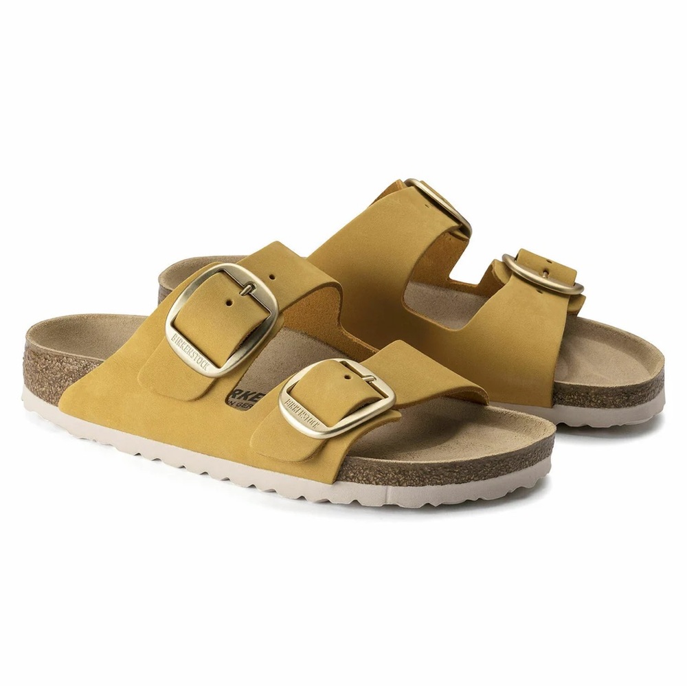 BIRKENSTOCK Arizona Big Buckle Nubuck Ochre, Narrow 36